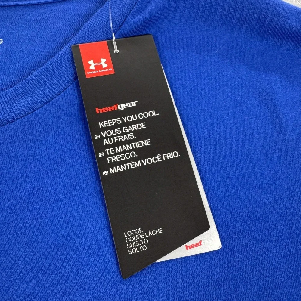 Under Armour Shirt Mens XL Blue Chicago Windy City USA Graphic‎ Tee NEW $30